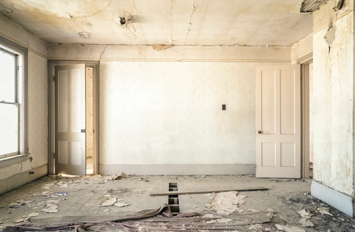 Waste disposal crew managing a cleanout project in Bayou Vista